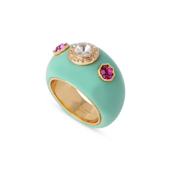 Outlet ๐ KURT GEIGER LONDON Multicolor Crystal Resin Ring Teal ๐ 4 Outlet ๐ KURT GEIGER LONDON Multicolor Crystal Resin Ring Teal ๐ - Image 2