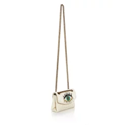 Best Pirce 🔔 KURT GEIGER LONDON Kensington Mini Eye Embellished Leather Crossbody Natural 🤩 -Luxury Women Shoes Shop unnamed file 95