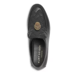 Deals ⭐ KURT GEIGER LONDON 👩 Women's Holly Eagle Apron Toe Loafers Black 🛒 -Luxury Women Shoes Shop unnamed file 986