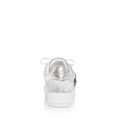 Budget 🛒 KURT GEIGER LONDON 👩 Women's Laney Eye Embellished Platform Low Top 👟 Sneakers Silver 👍 -Luxury Women Shoes Shop unnamed file 99